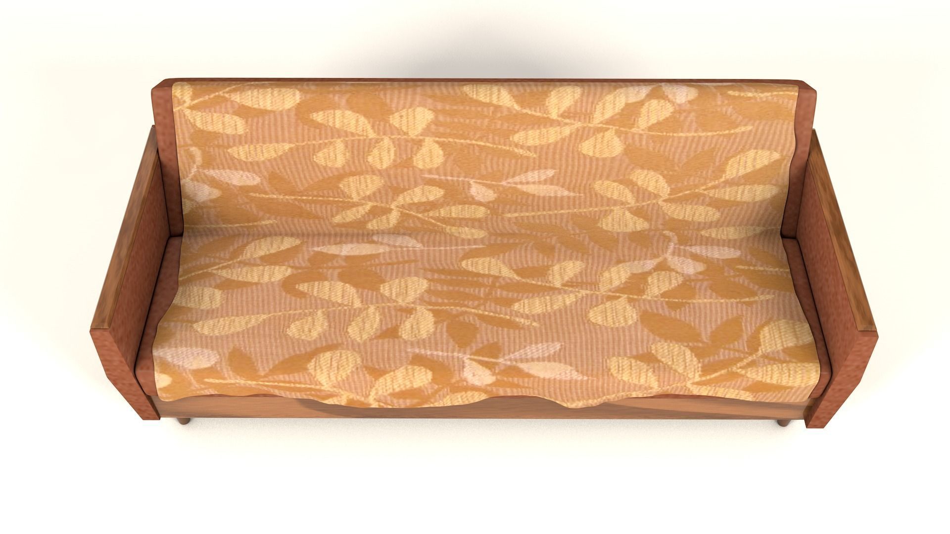 Old style Vintage sofa 3D Model Low-poly 3D model_8