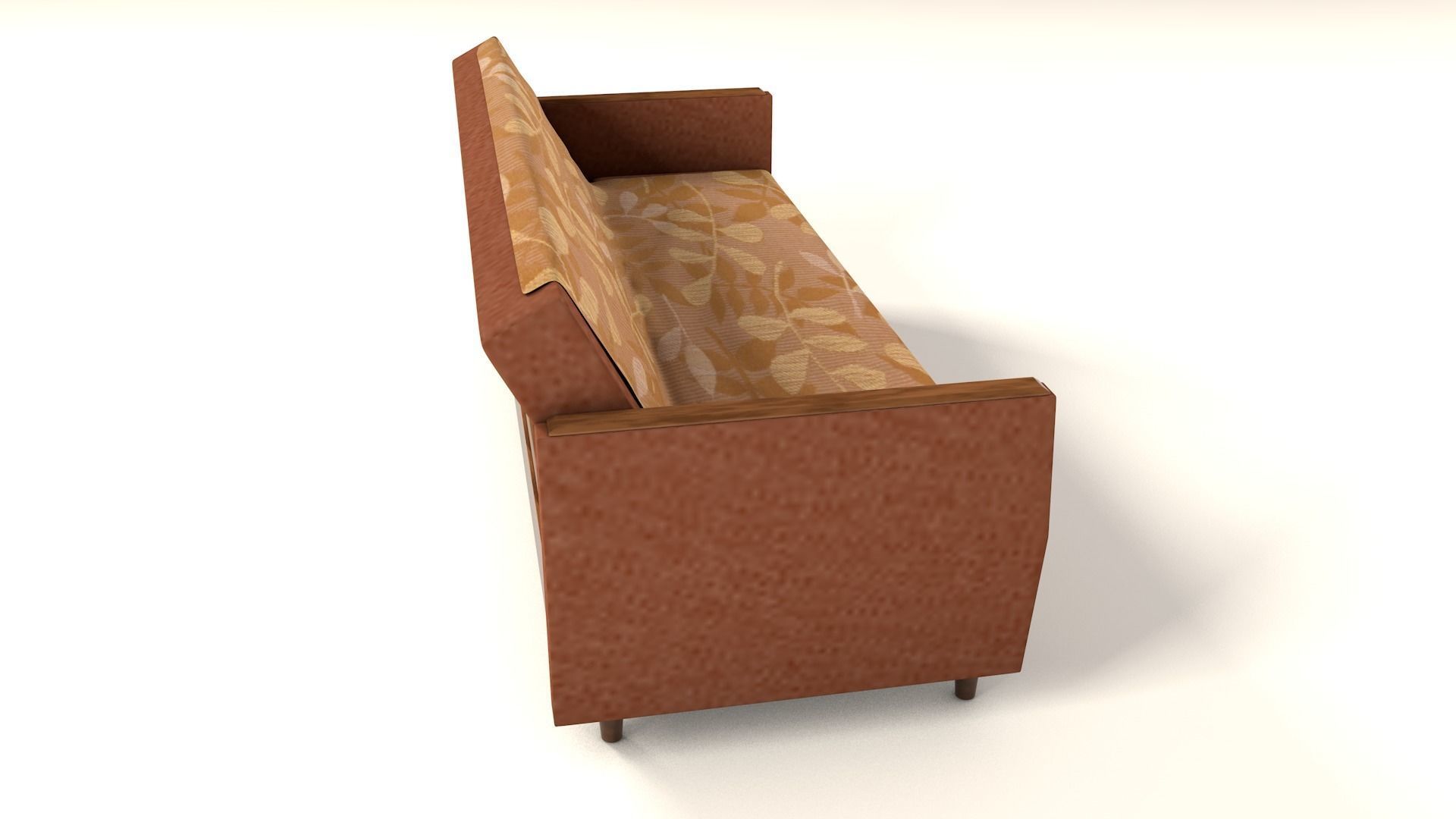 Old style Vintage sofa 3D Model Low-poly 3D model_11