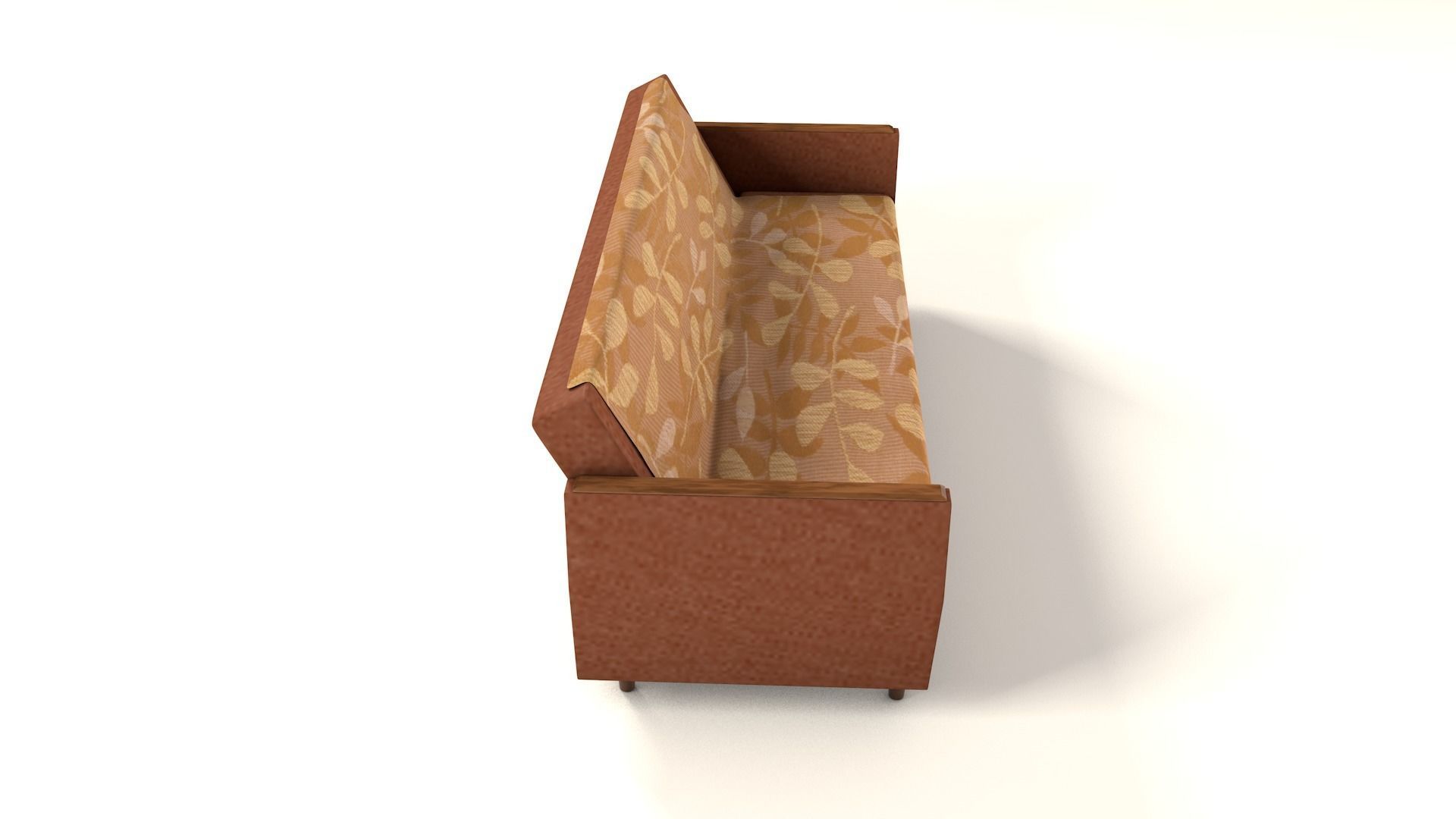 Old style Vintage sofa 3D Model Low-poly 3D model_6