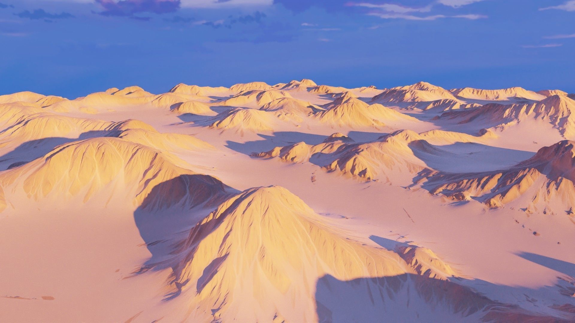 large Mountainous Terrain 8k with Element3D model Free 3D model_1