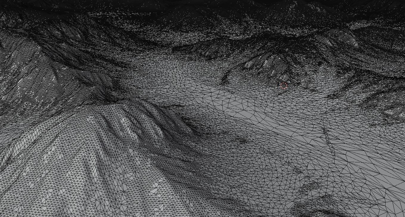 large Mountainous Terrain 8k with Element3D model Free 3D model_5