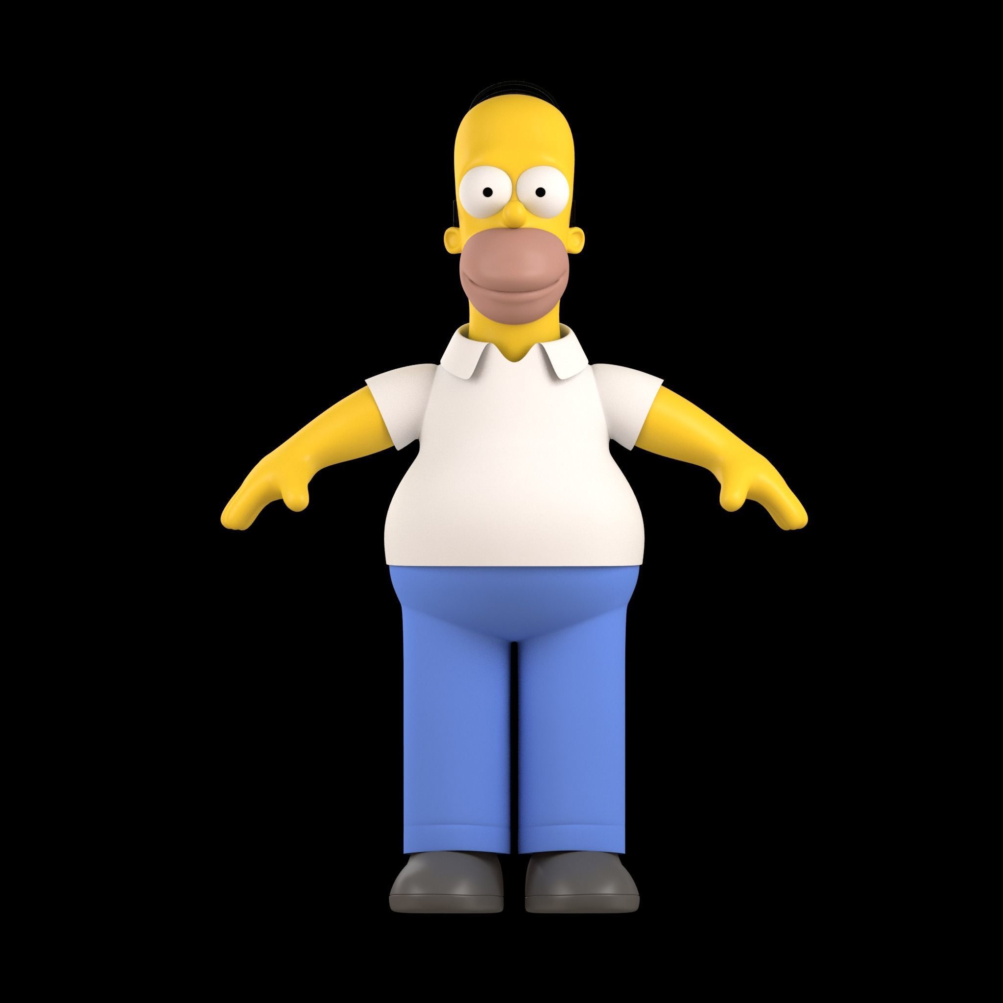 Homer Simpson 3D Model 3D model_2