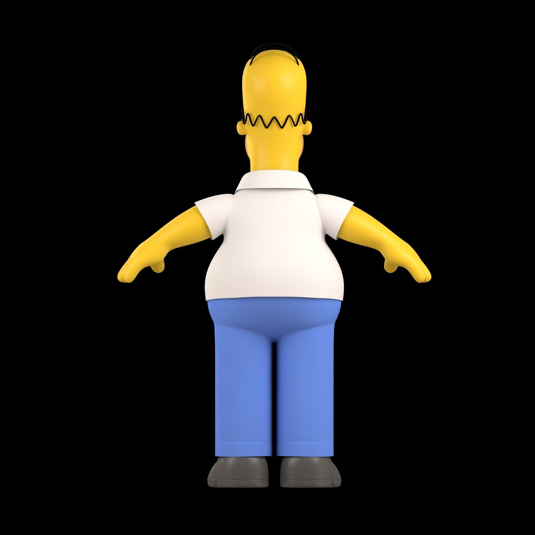 Homer Simpson 3D Model 3D model_5