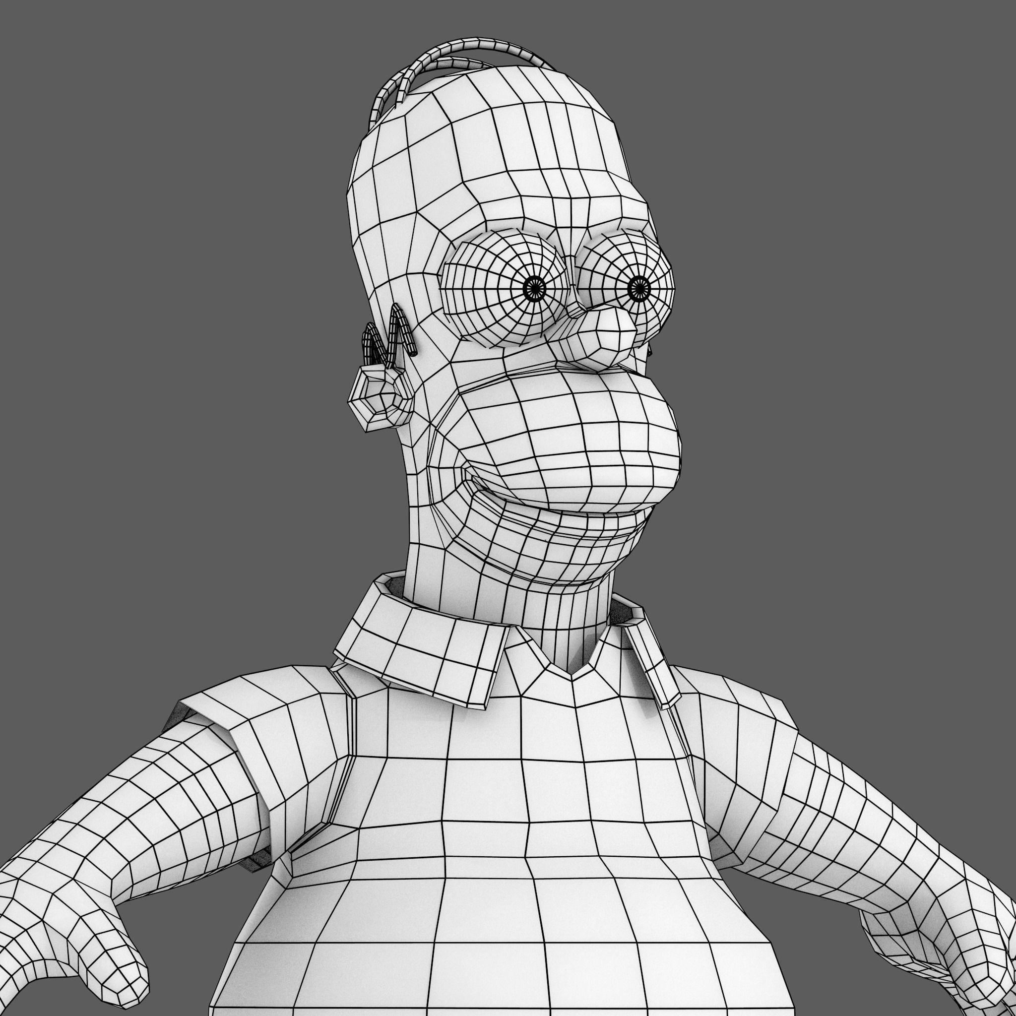 Homer Simpson 3D Model 3D model_13