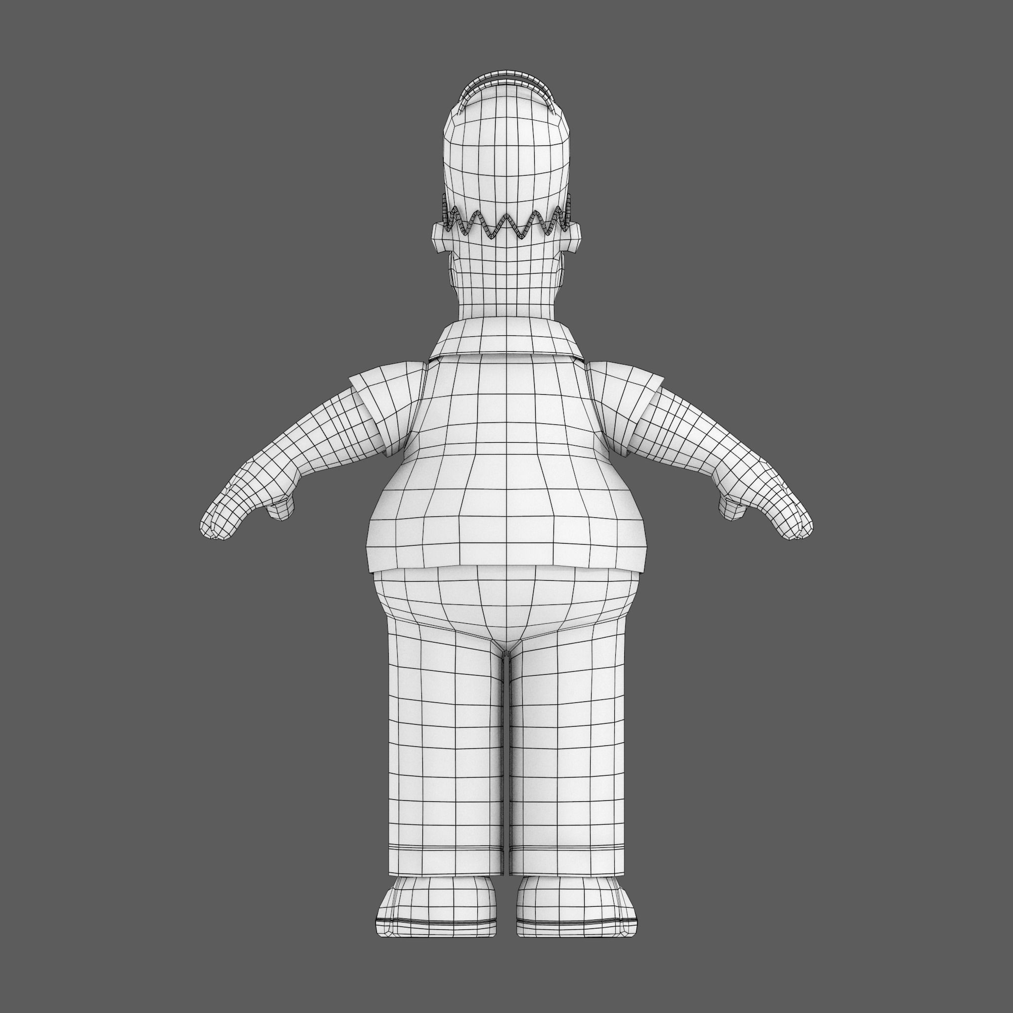 Homer Simpson 3D Model 3D model_11