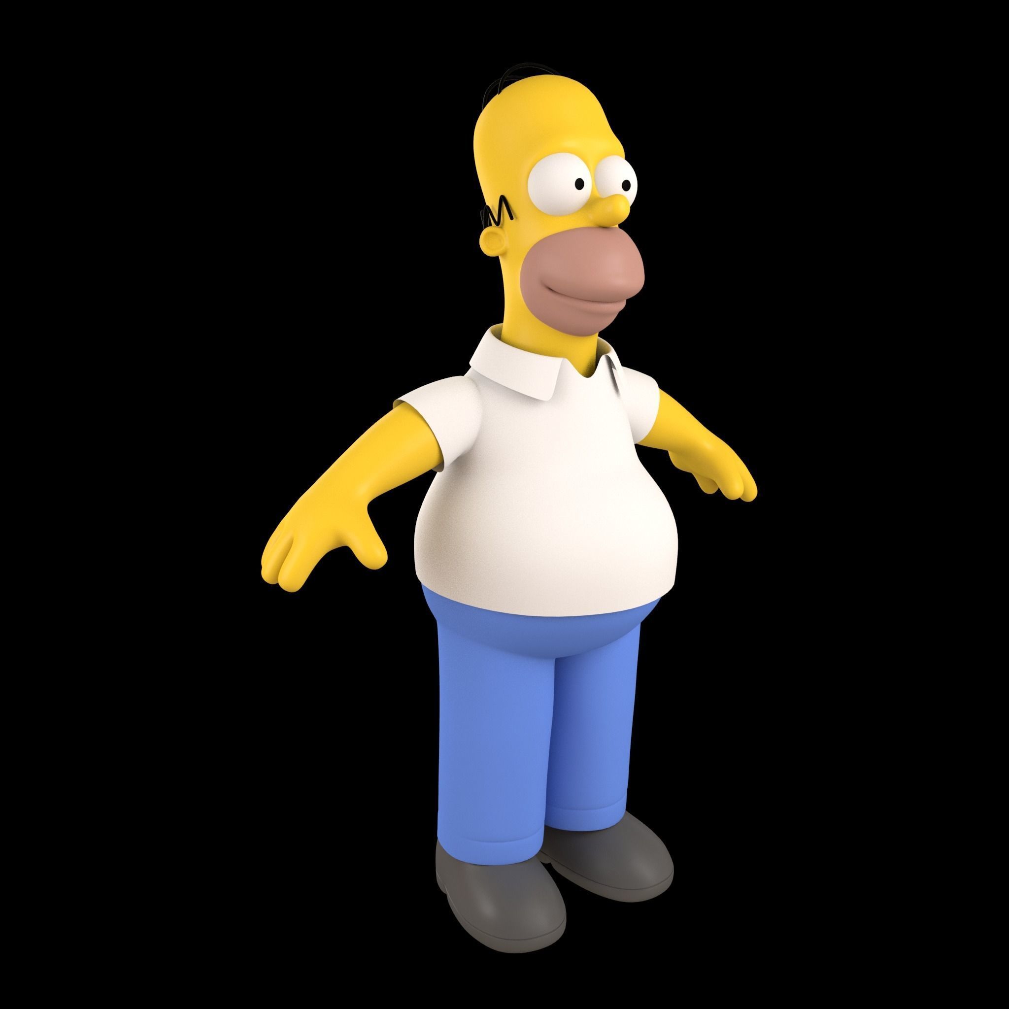 Homer Simpson 3D Model 3D model_3