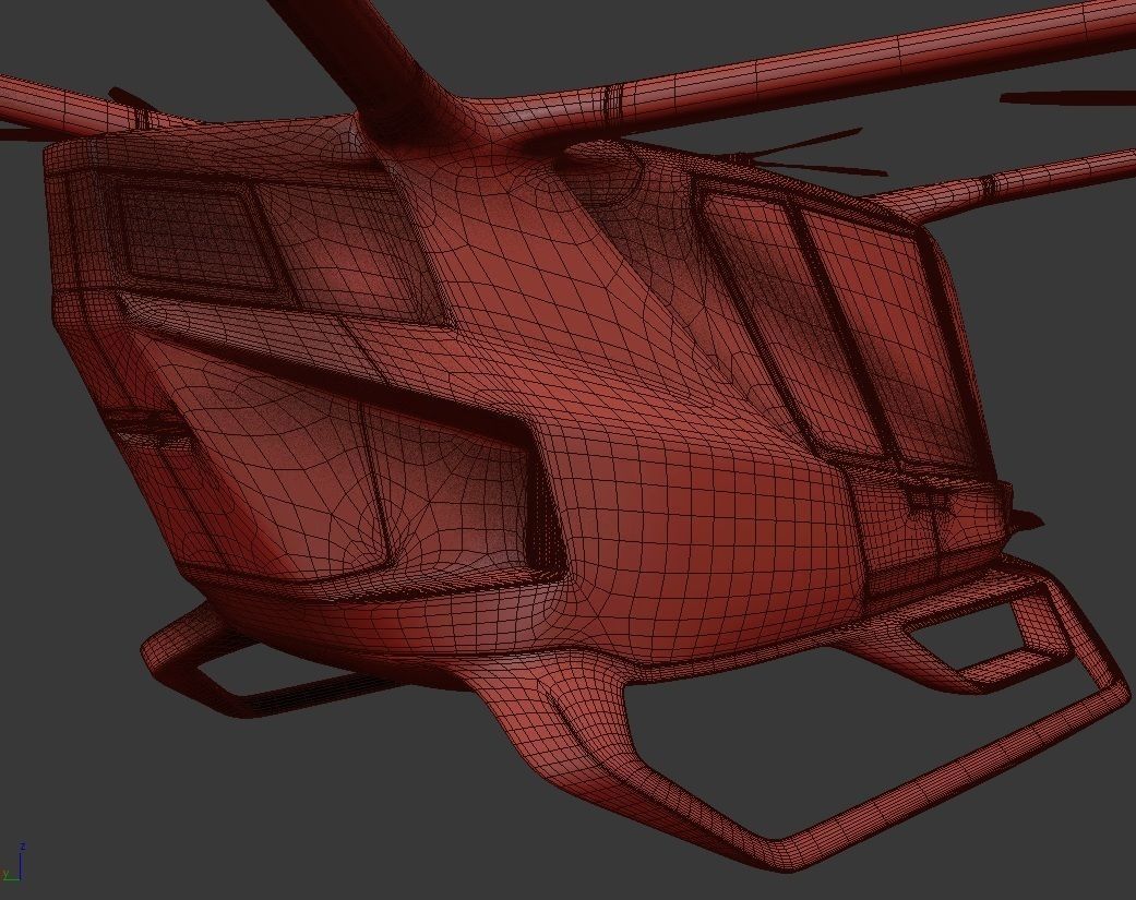 Medical Ambulance Drone with Interior 3D model_18