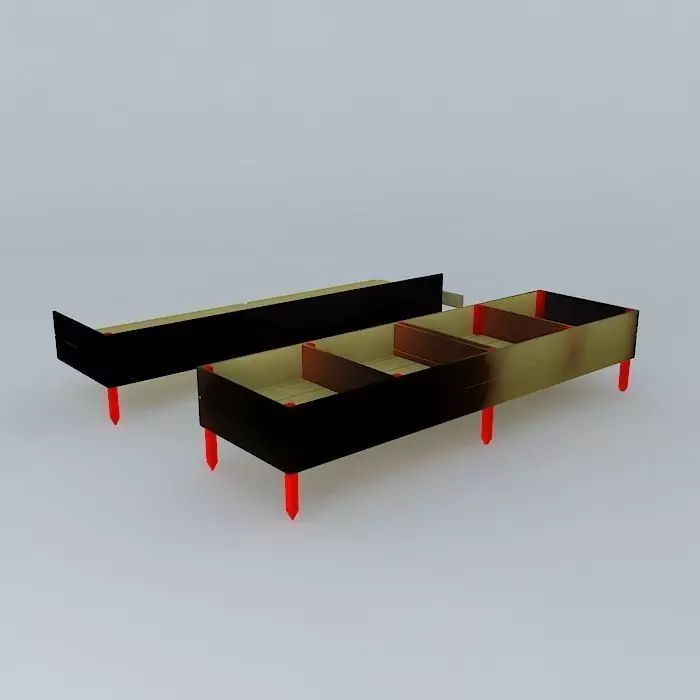 Garden Cold Frame Flower Box Free 3D model_0