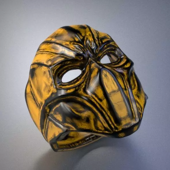 helmet ring Silver Gold  Print 3D print model_0