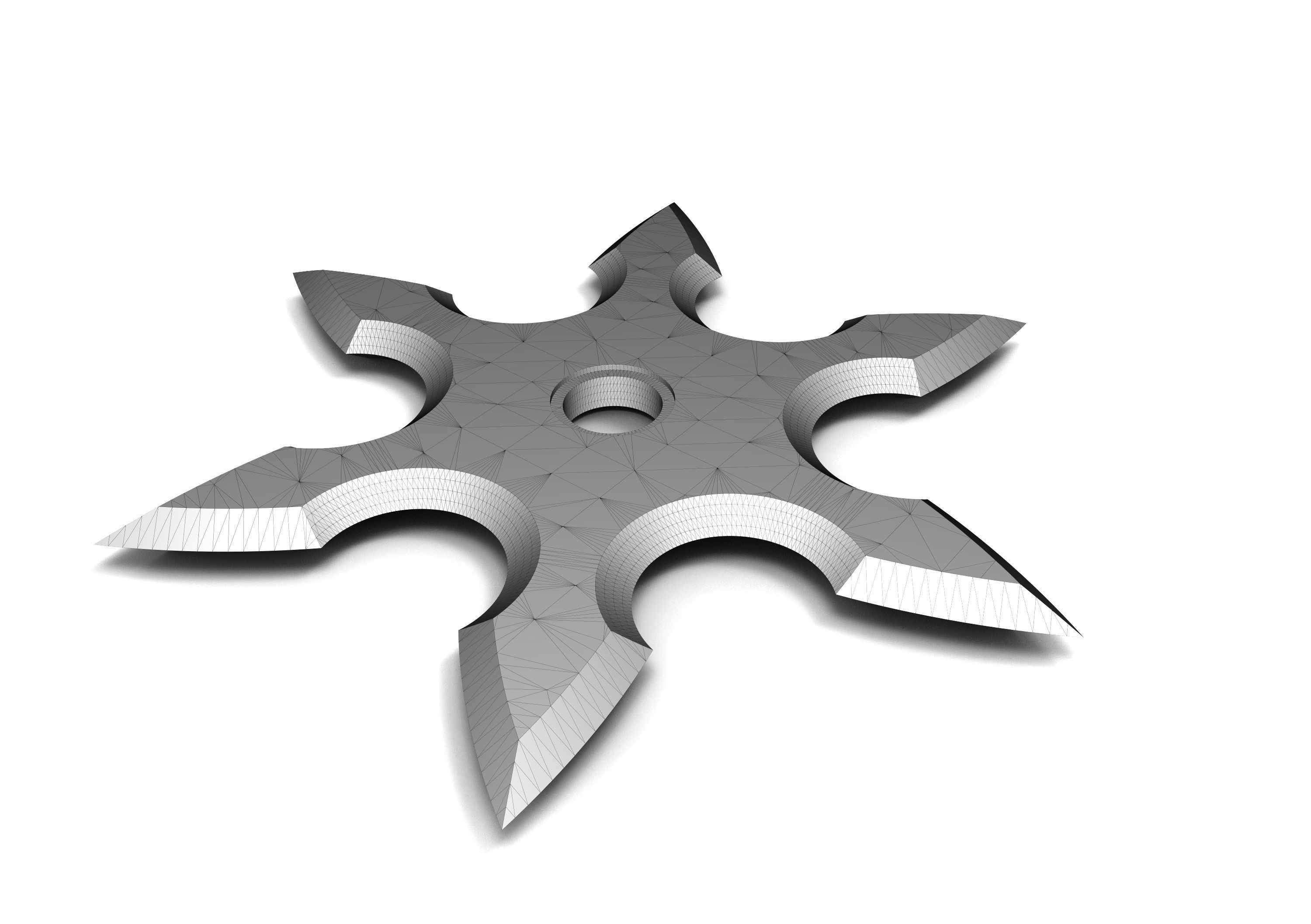 Ninja Shuriken 3D model_4