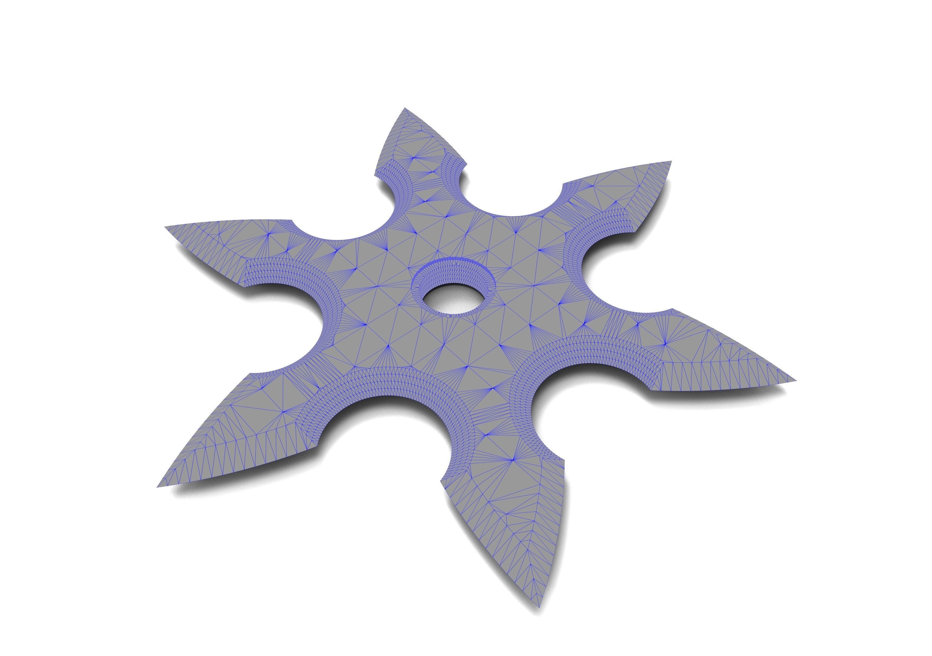 Ninja Shuriken 3D model_3