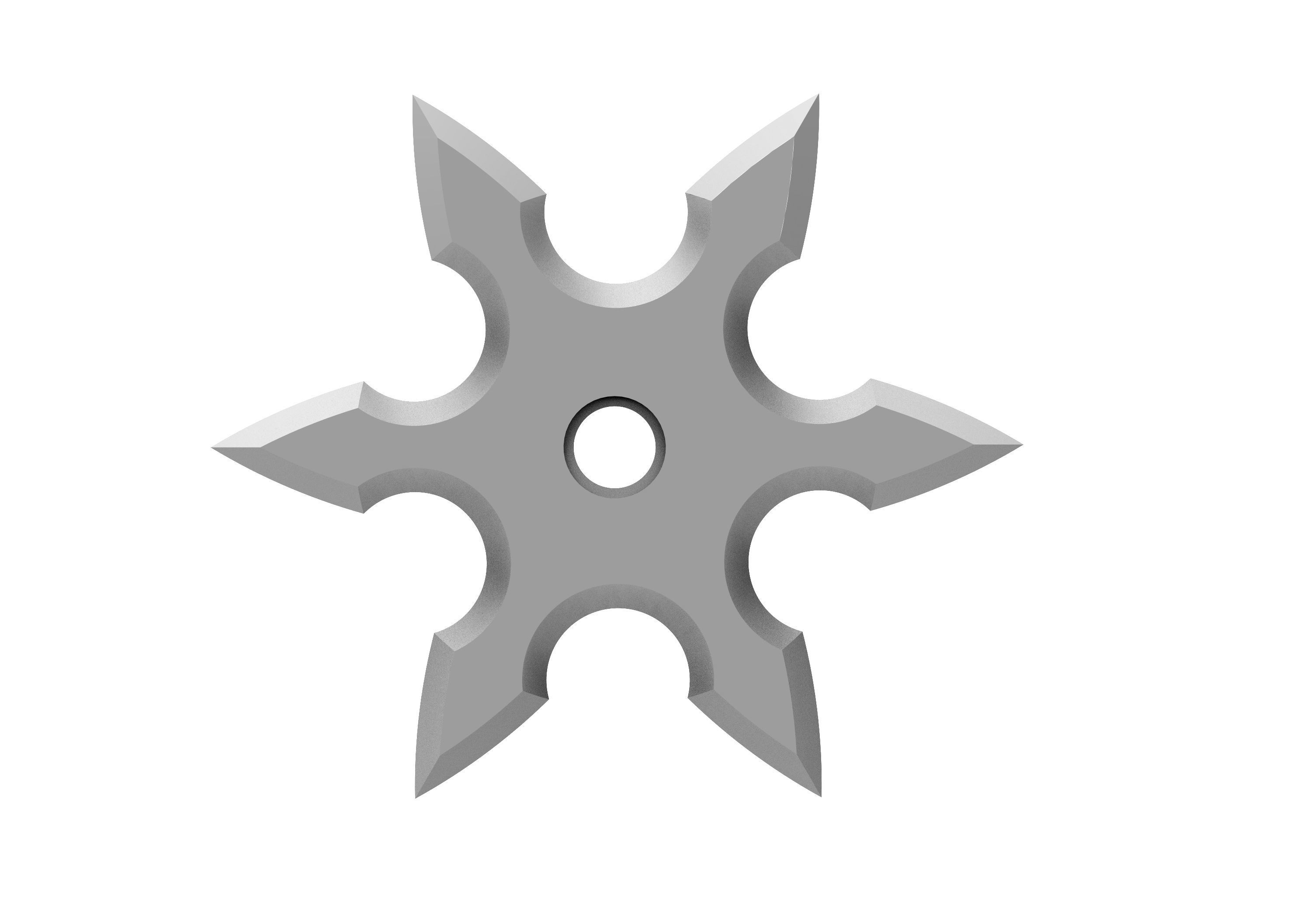 Ninja Shuriken 3D model_2