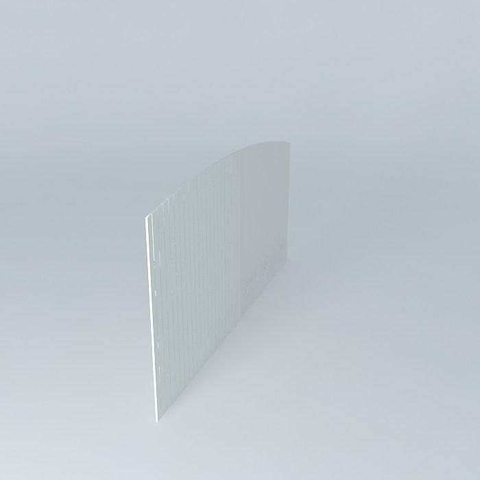 Portail wood gate Free 3D model_1