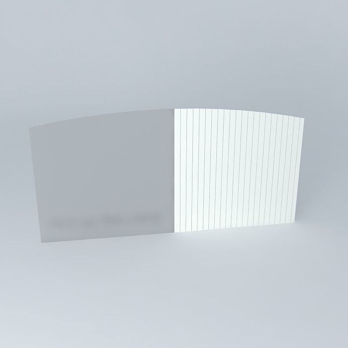 Portail wood gate Free 3D model_2