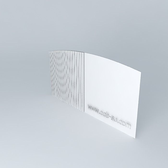 Portail wood gate Free 3D model_3