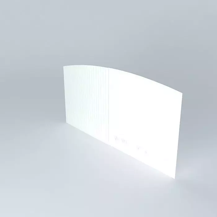 Portail wood gate Free 3D model_0