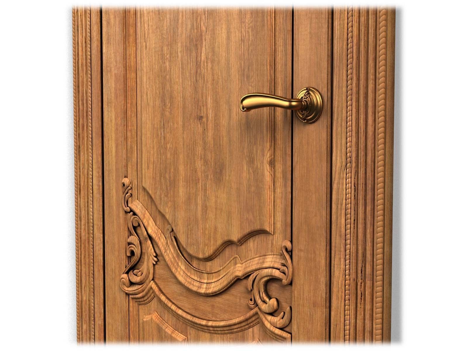 Door0007 door with ornate carvings 3D model_10