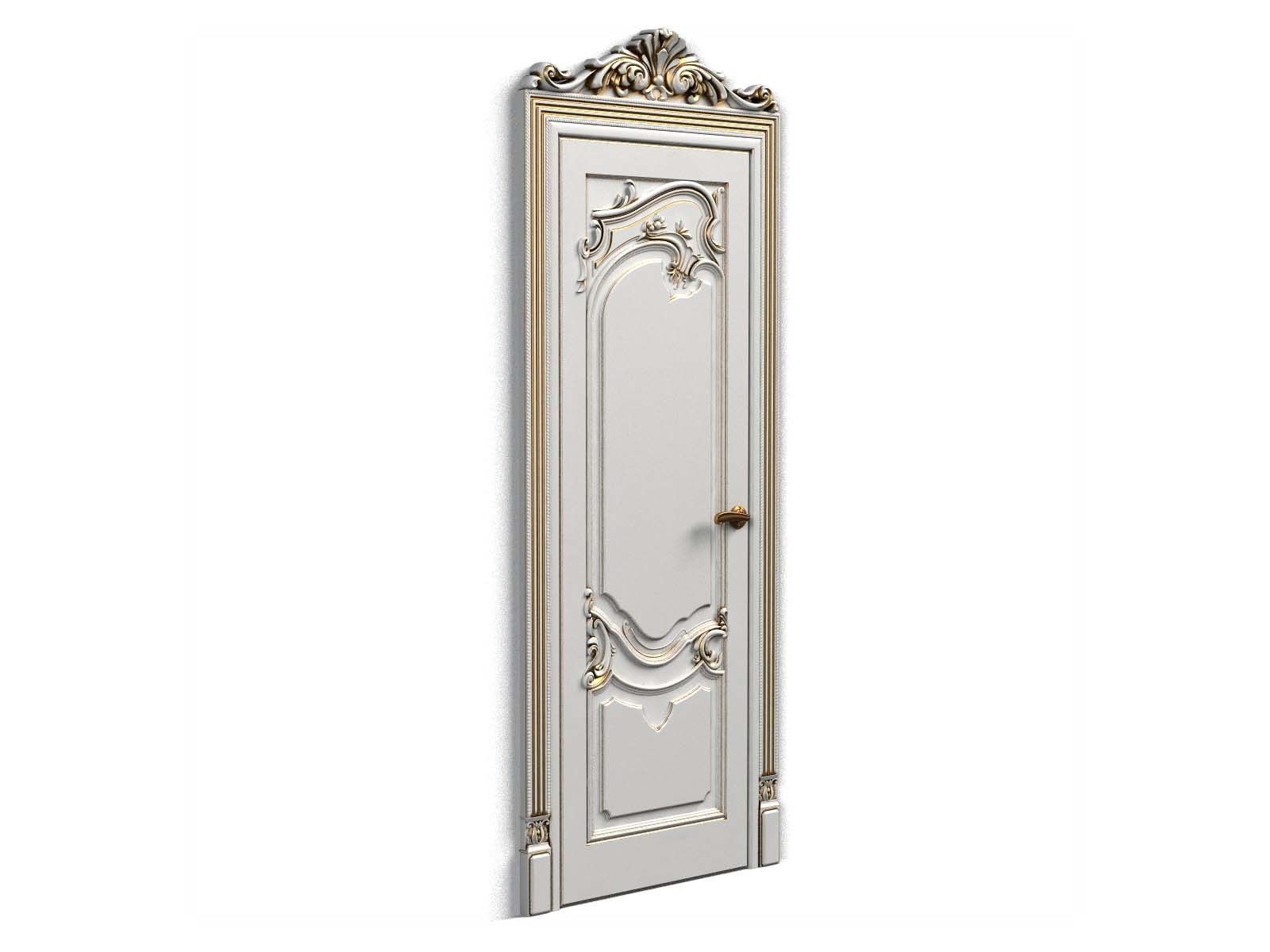 Door0007 door with ornate carvings 3D model_4