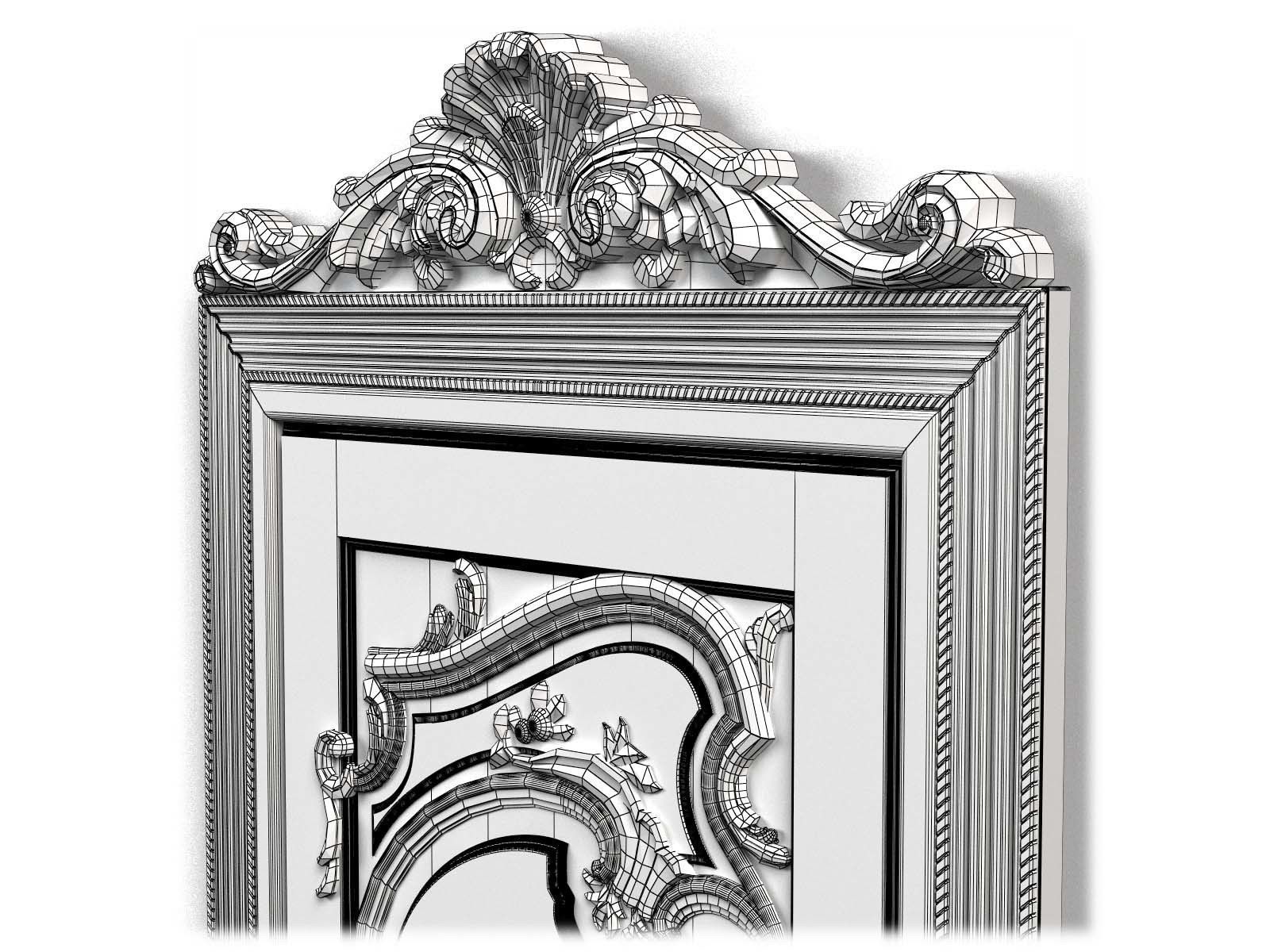 Door0007 door with ornate carvings 3D model_8