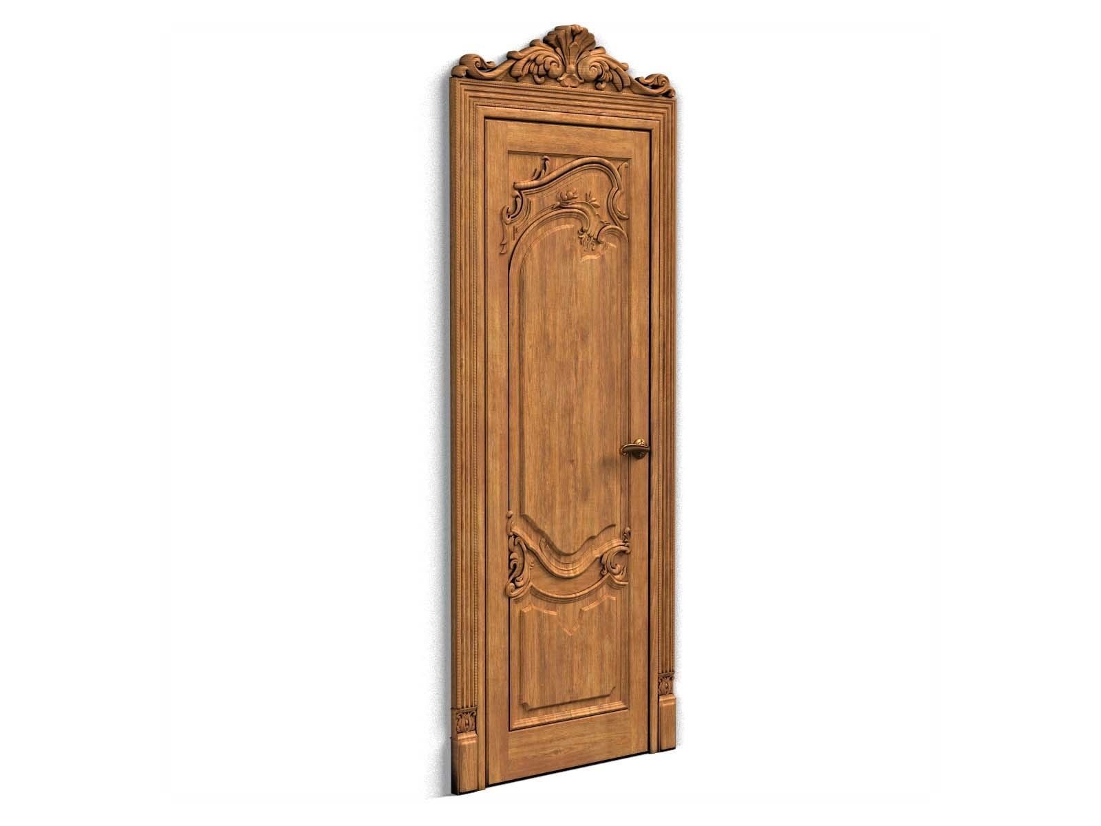 Door0007 door with ornate carvings 3D model_5