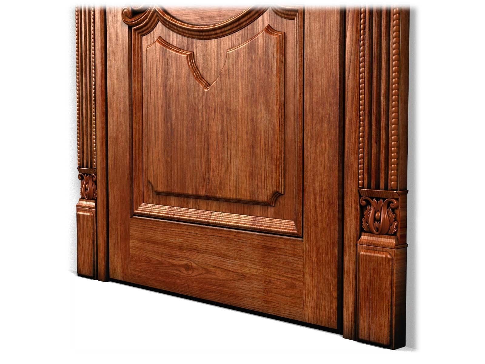 Door0007 door with ornate carvings 3D model_12