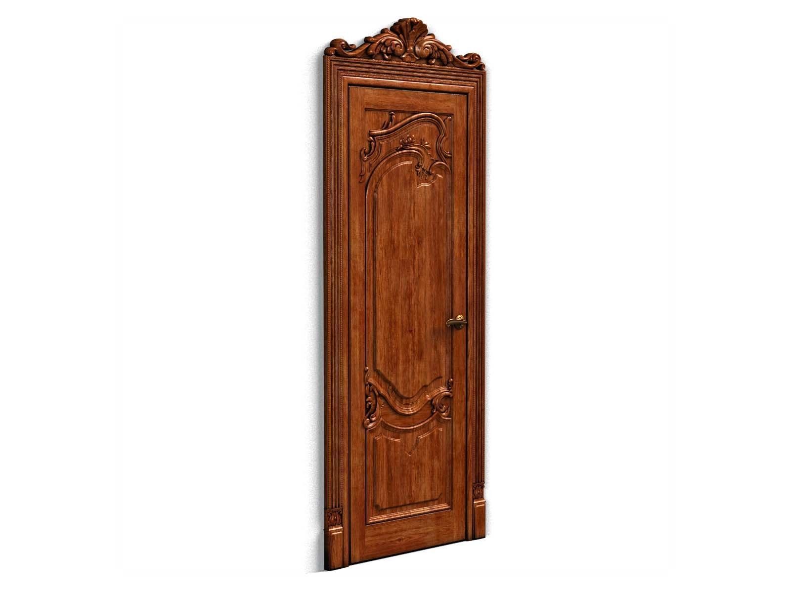 Door0007 door with ornate carvings 3D model_3