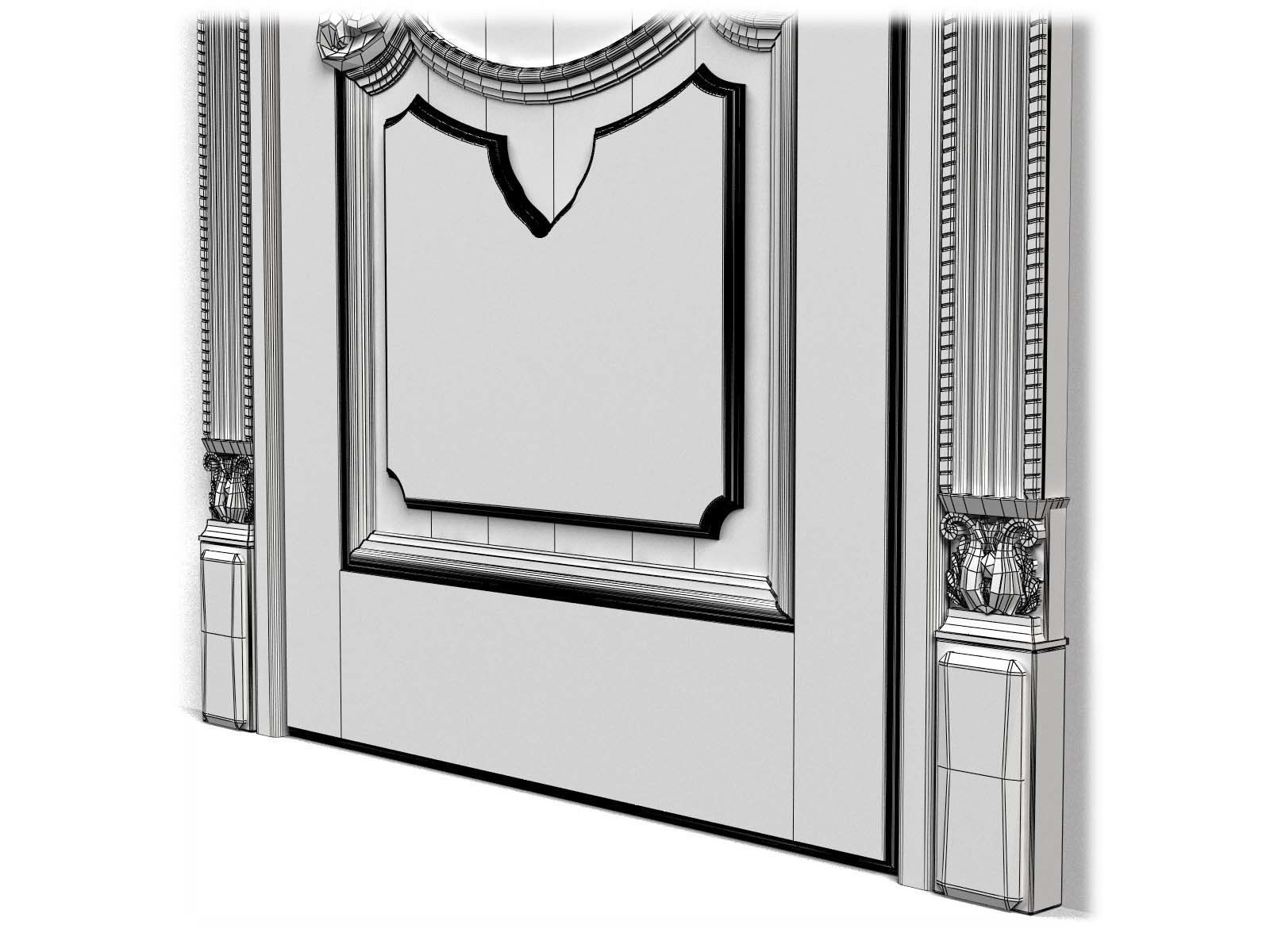 Door0007 door with ornate carvings 3D model_14