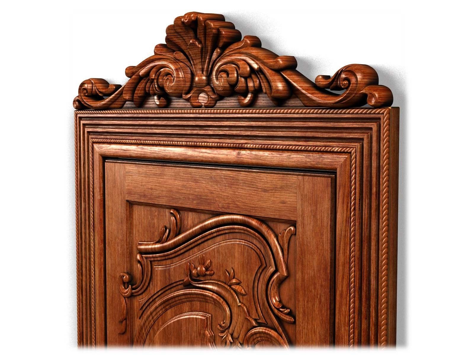 Door0007 door with ornate carvings 3D model_6