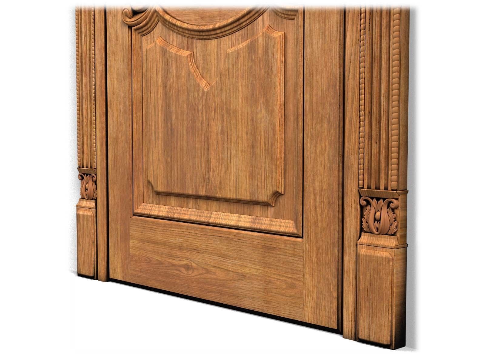 Door0007 door with ornate carvings 3D model_13