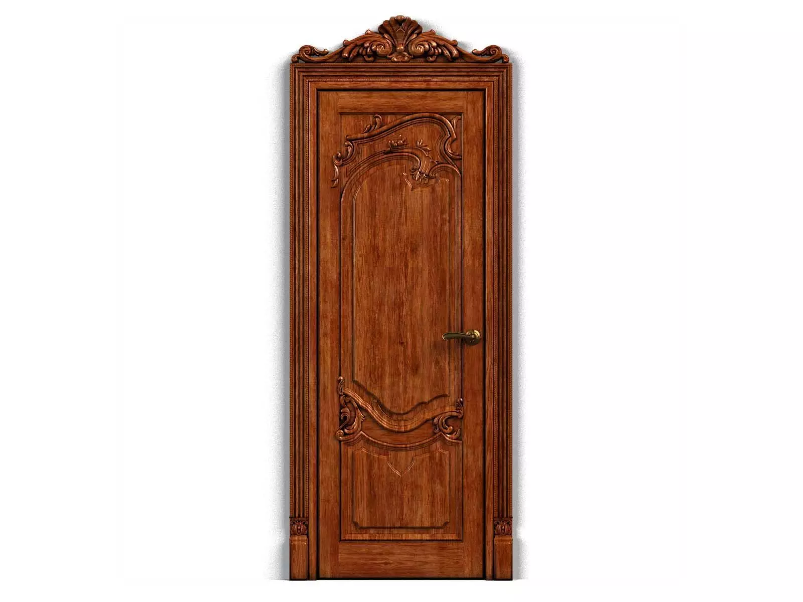 Door0007 door with ornate carvings 3D model_0