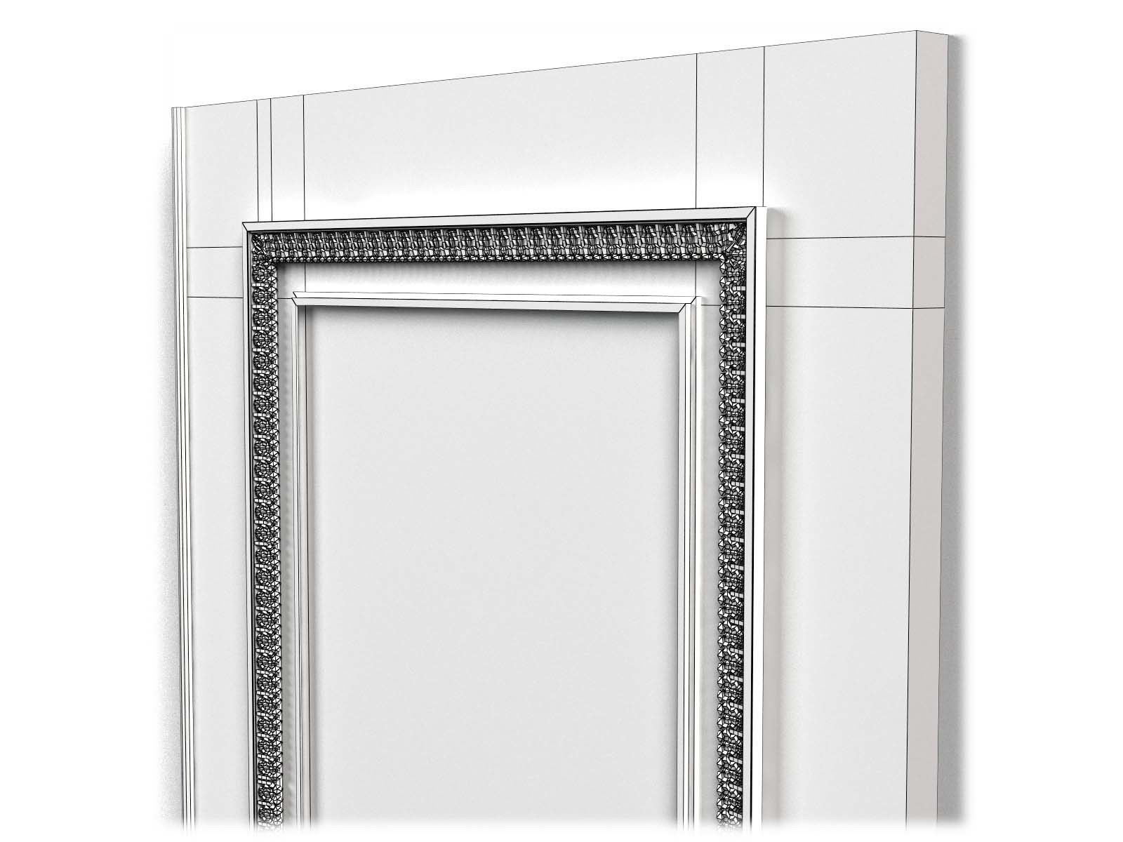 Door0010 carved wooden door with ornate carvings 3D model_8