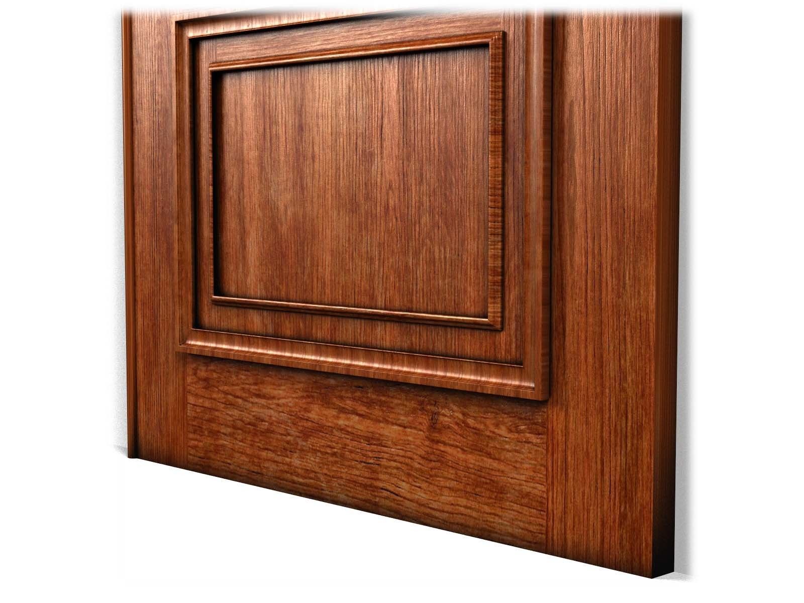 Door0010 carved wooden door with ornate carvings 3D model_12