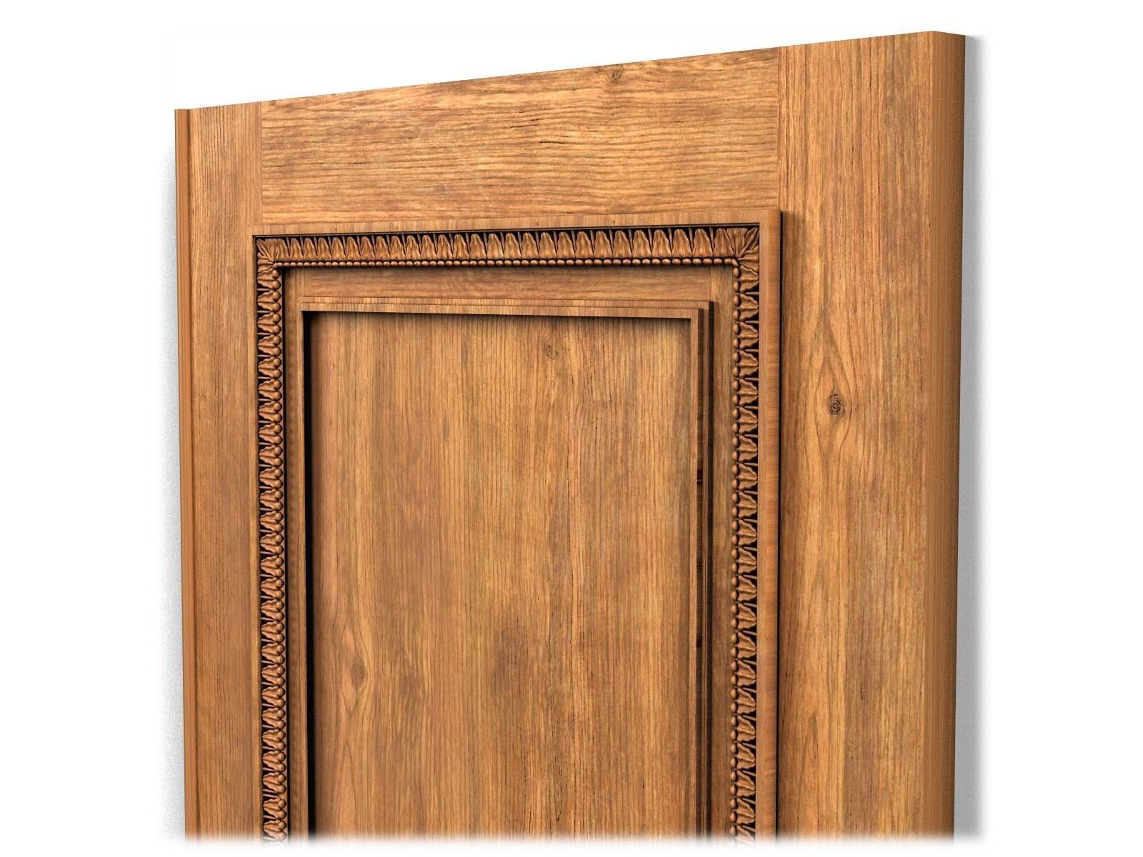 Door0010 carved wooden door with ornate carvings 3D model_7