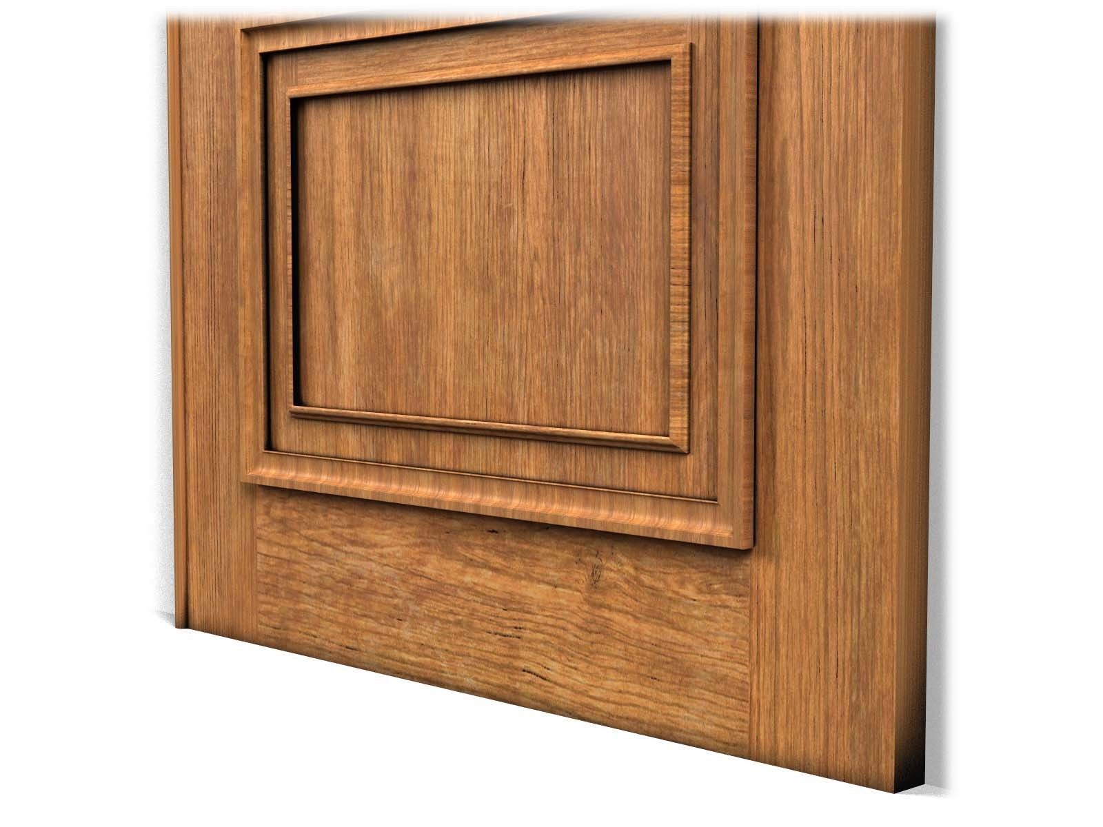 Door0010 carved wooden door with ornate carvings 3D model_13