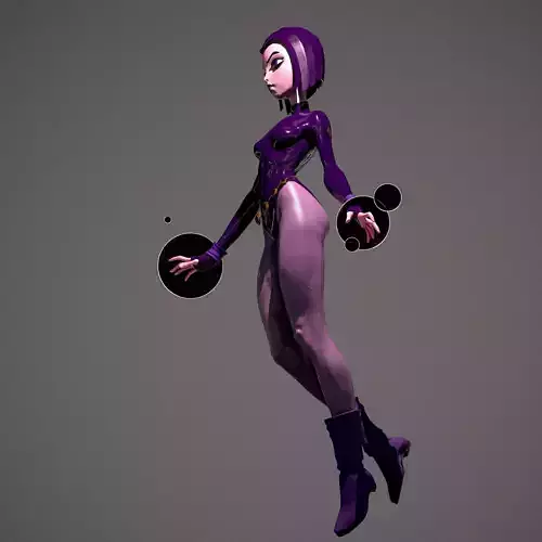 Raven Teen titans cartoon character