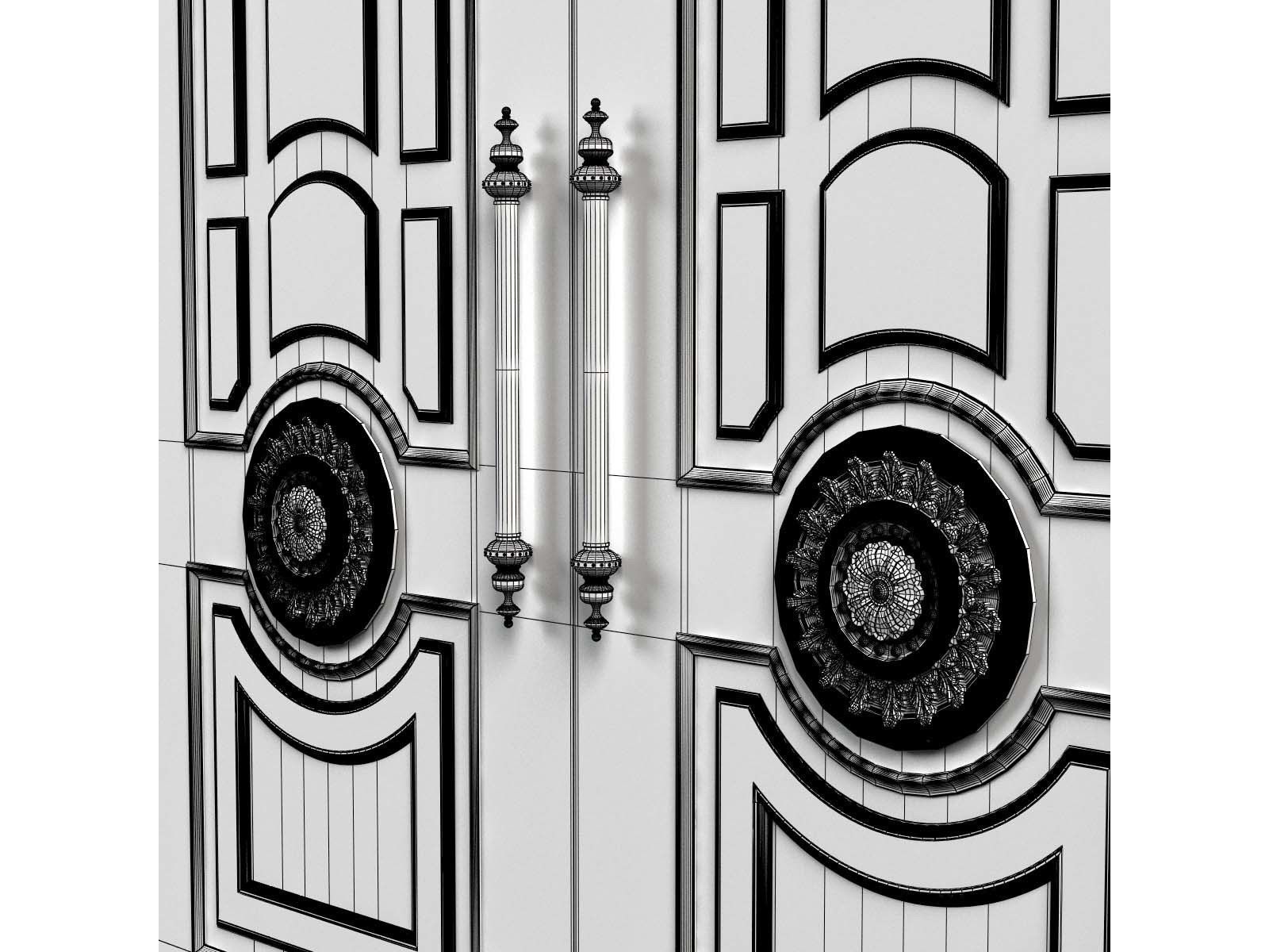 Door0012 wooden door with ornate carvings 3D model_11