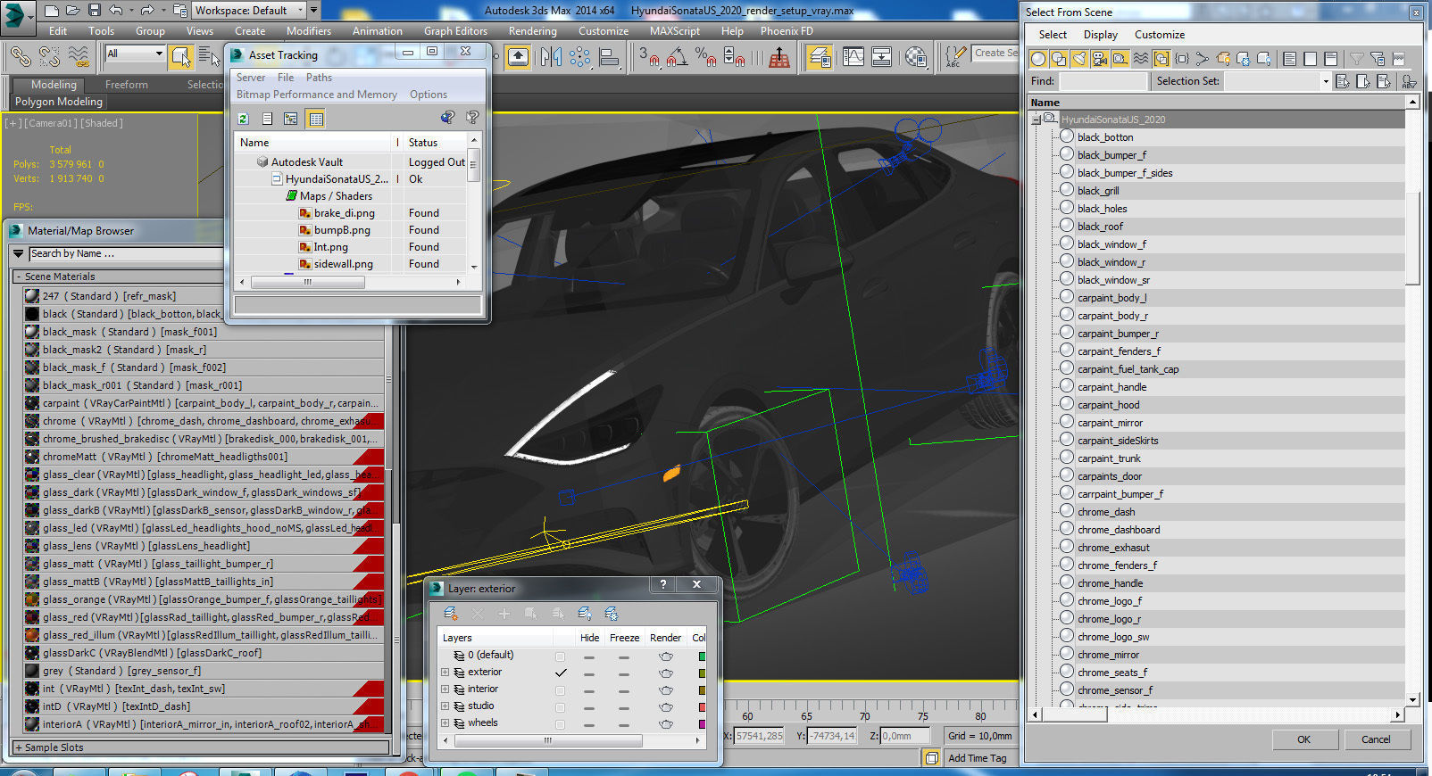 Hyundai Sonata US 2020 3D model_22