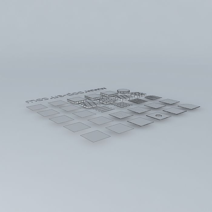 Calepinages divers Free 3D model_3