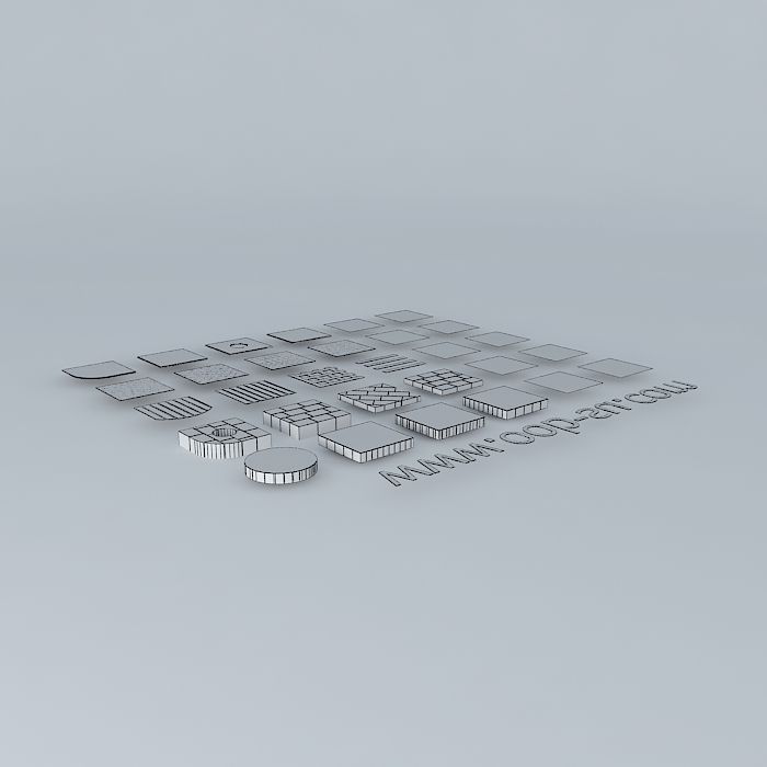 Calepinages divers Free 3D model_4