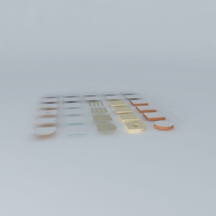 Calepinages divers Free 3D model_2