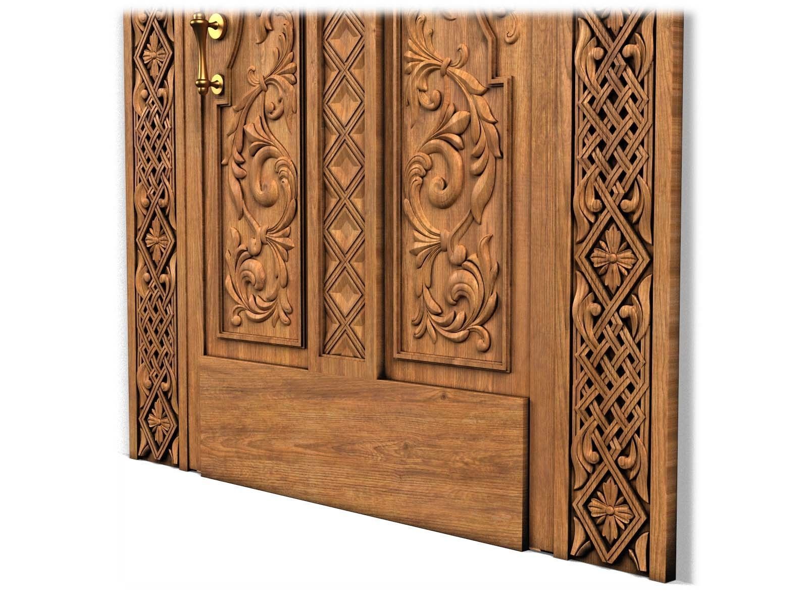 Door0020 christian cross door 3D model_13