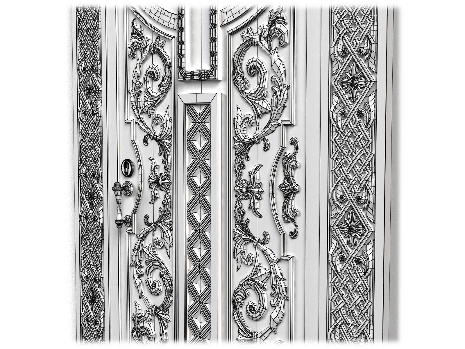 Door0020 christian cross door 3D model_11