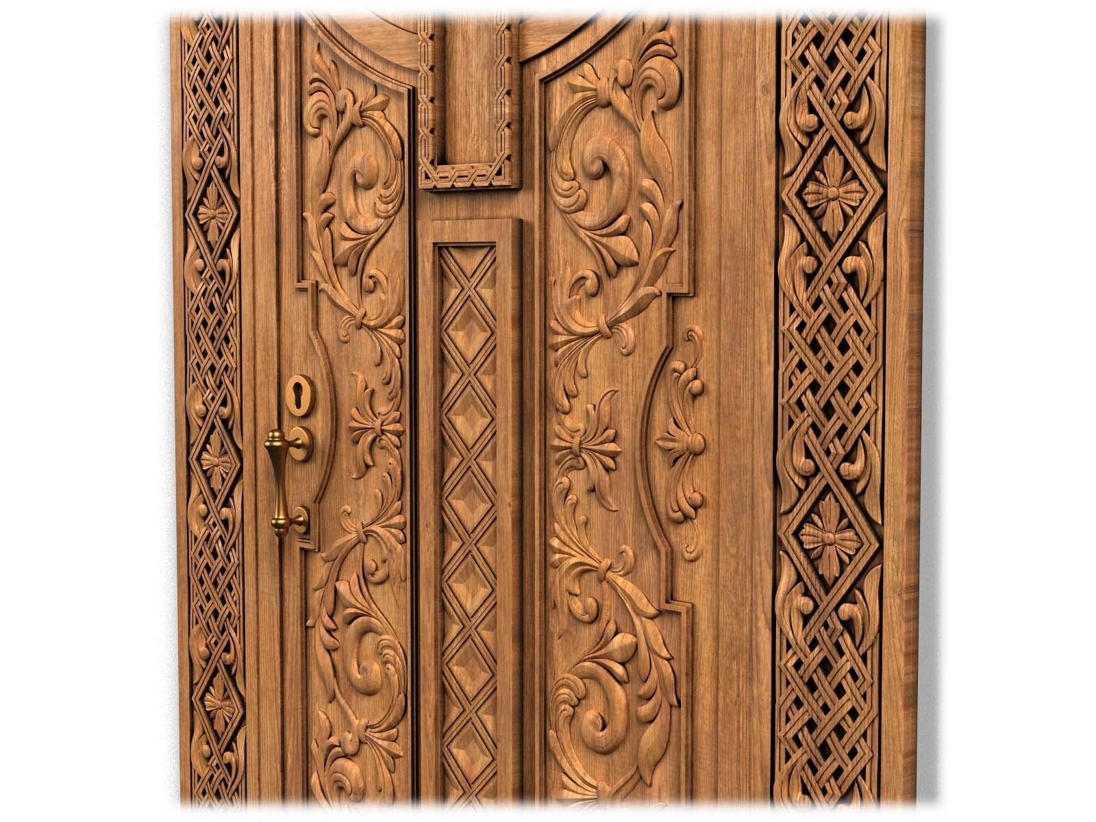 Door0020 christian cross door 3D model_10