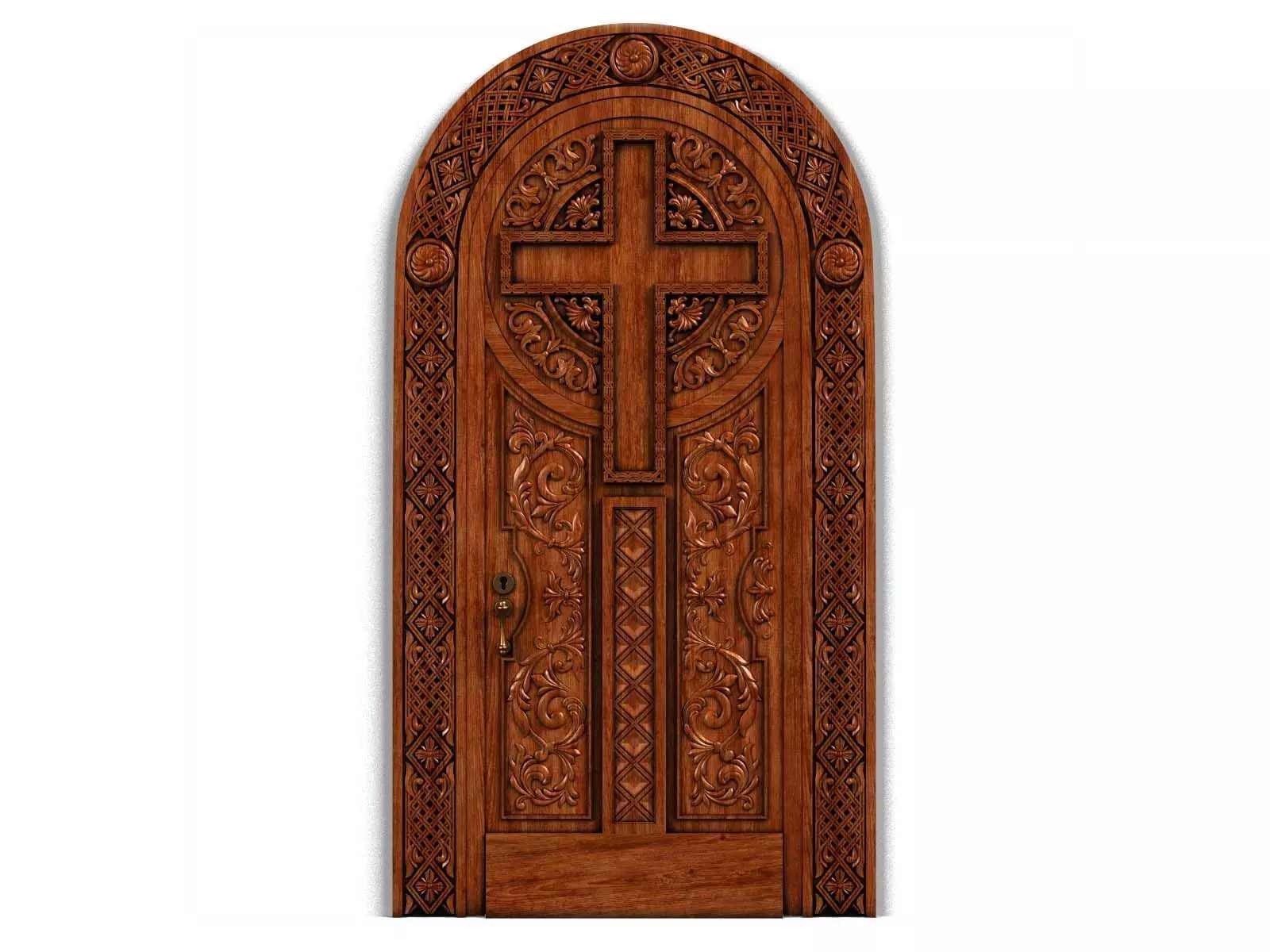 Door0020 christian cross door 3D model_0