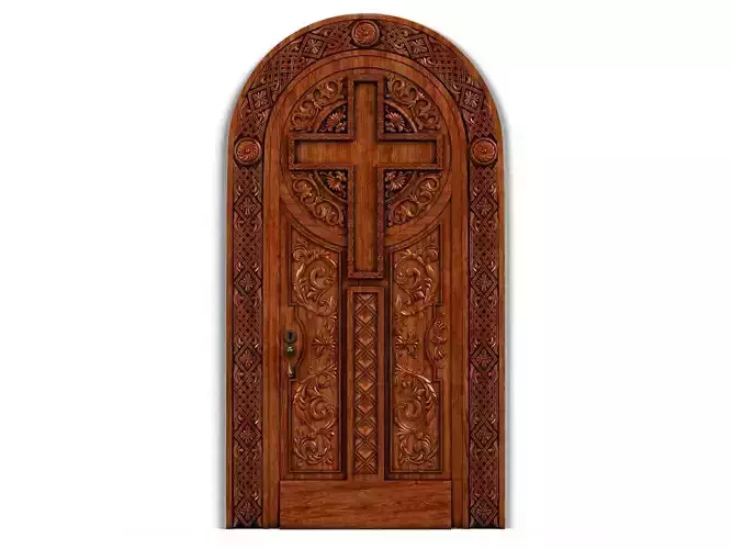 Door0020 christian cross door