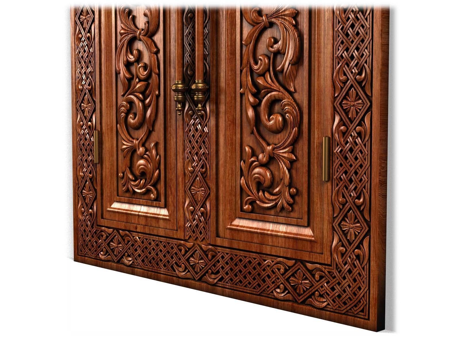 Door0021 ornate door with cross 3D model_12