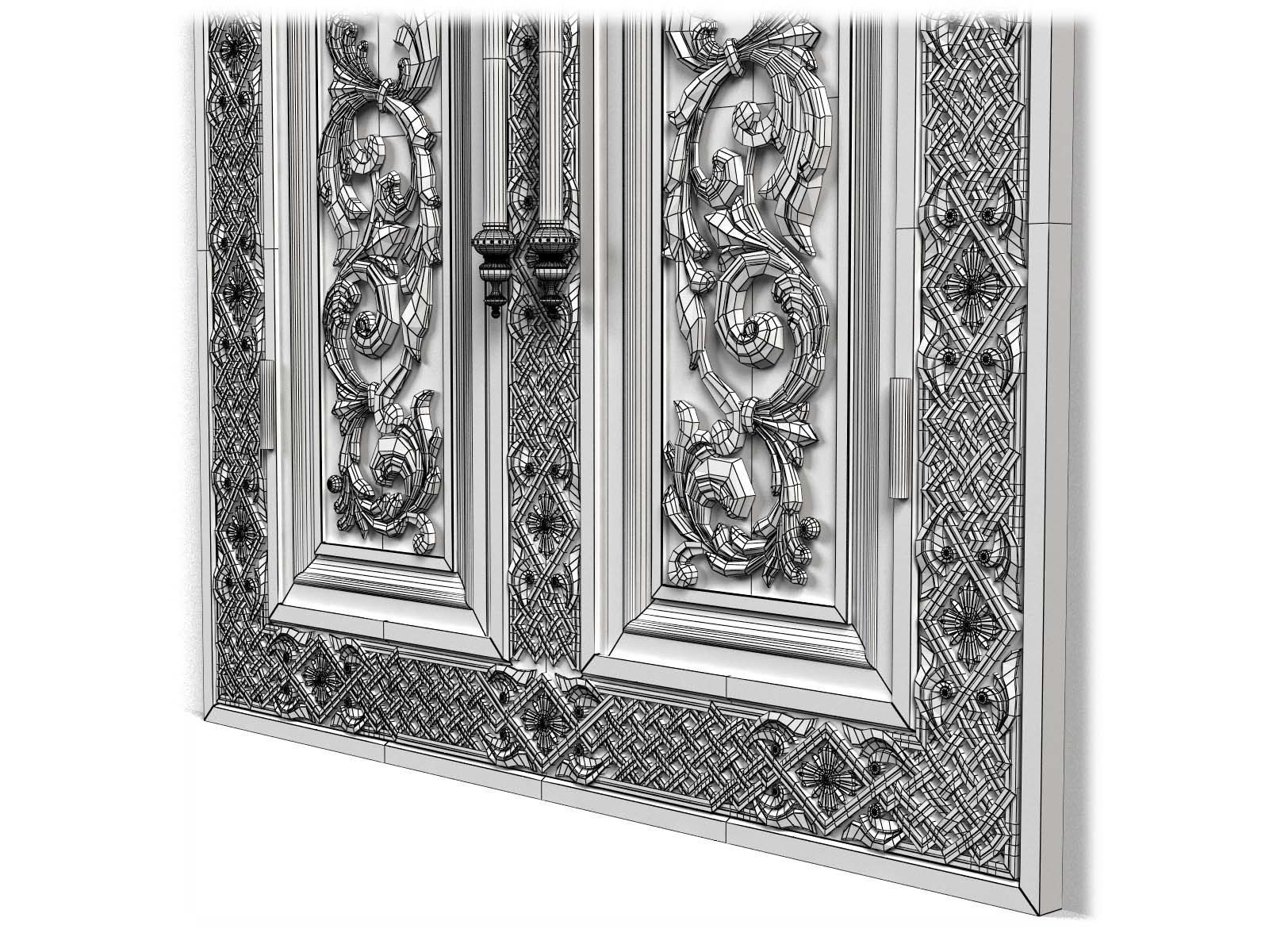 Door0021 ornate door with cross 3D model_14