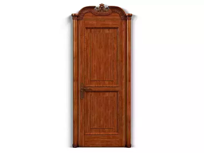 Door0022 door with ornate details 3D model