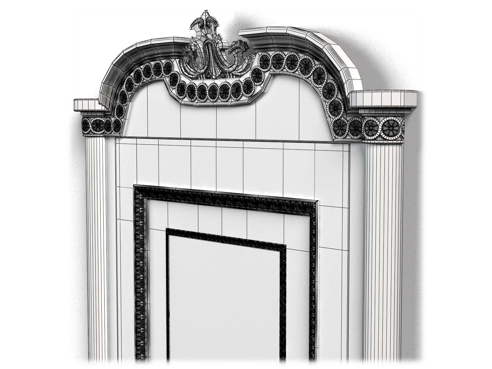 Door0022 door with ornate details 3D model_8