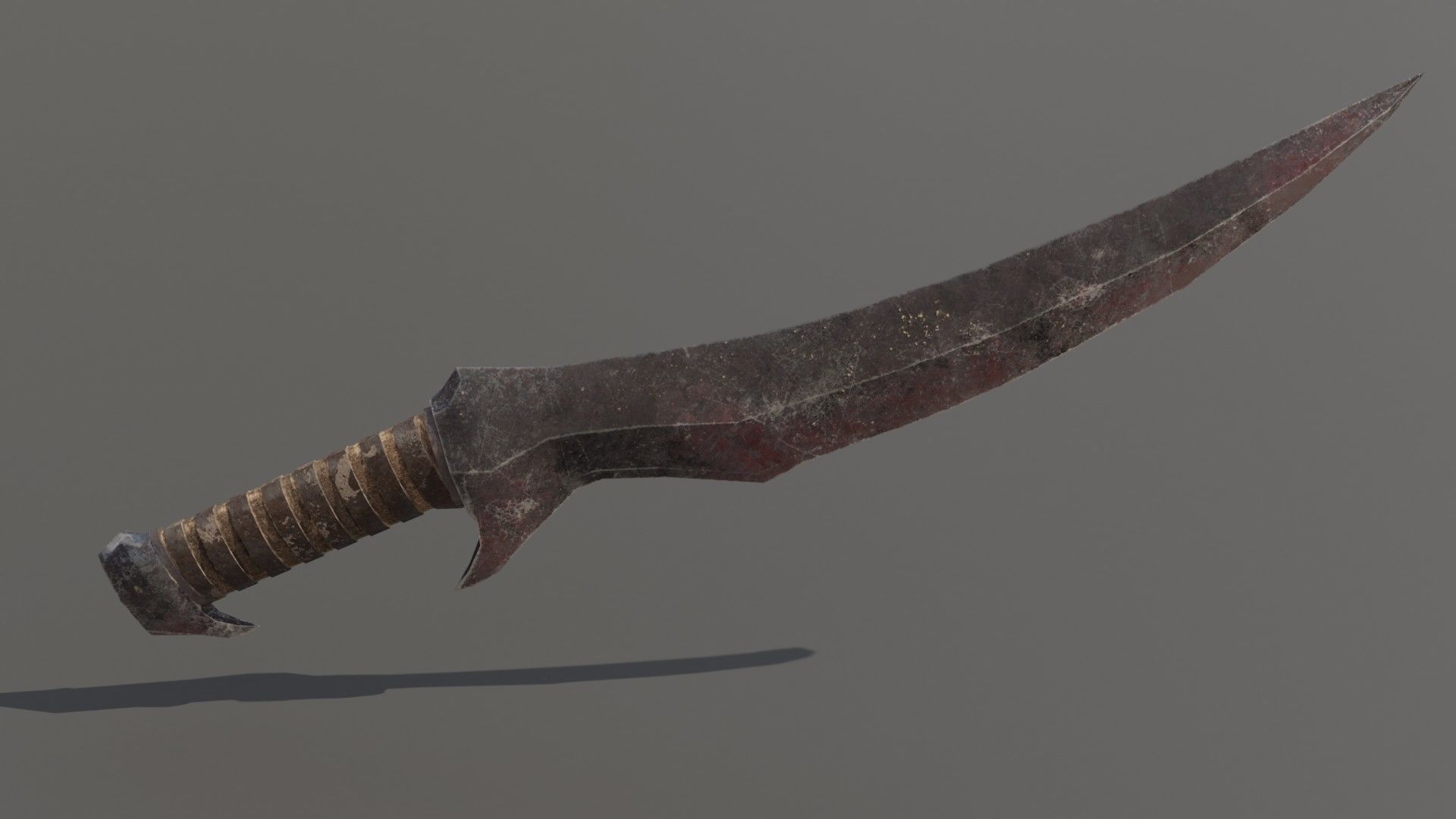 Orc Dagger Low-poly 3D model_3